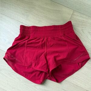 Lululemon Athletica Red Athletic Shorts Lightweight Performance